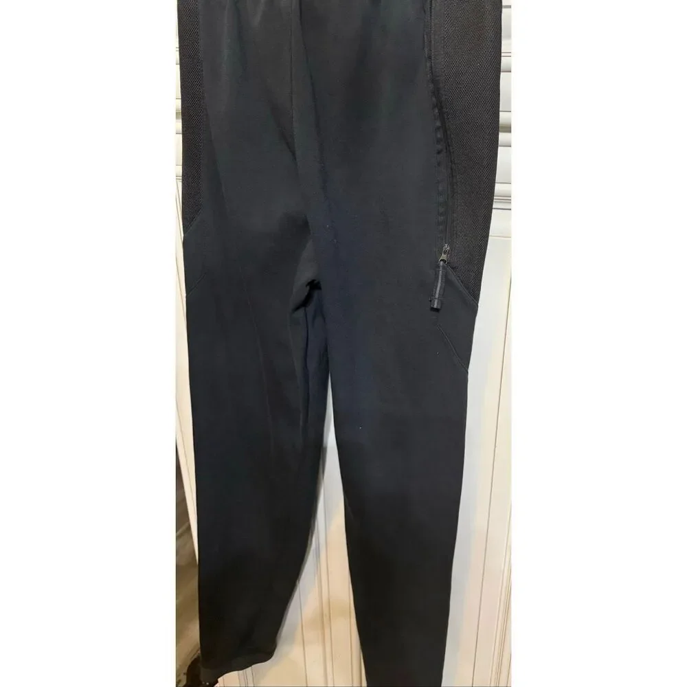 Nike Youth Dri-Fit Showtime Basketball Jogger Pants Black White Size Small